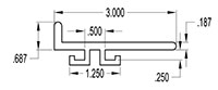 3.000 Inch (in) L-Dunnage (SG1711)