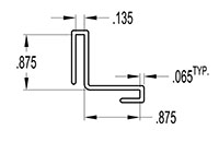 1.000 x 1.000 Inch (in) Angle Cover (SG2002)