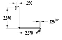 3.000 x 3.000 Inch (in) Angle Cover (SG2284)