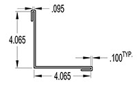 4.000 x 4.000 Inch (in) Angle Cover (SG1814)