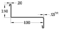 8.000 Inch (in) Outside Diameter (OD) and 3.000 Inch (in) Inside Diameter (ID) Angle Cover (SG1776)