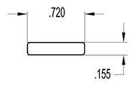 0.720 Inch (in) Flat Strip (SG2309)