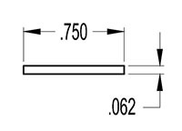 0.750 Inch (in) Flat Strip (SG2060)