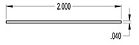 2.000 Inch (in) Flat Strip (SG2006)