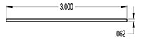 3.000 Inch (in) Flat Strip (SG2118)