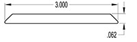 3.000 Inch (in) Flat Strip (SG2567)