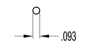 0.093 Inch (in) Diameter Rod (SG2013)