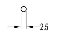 2.5 Millimeter (mm) Diameter Welt Cord (SG2.5MMCORD)