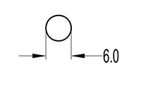 6.0 Millimeter (mm) Diameter Welt Cord (SG1975)