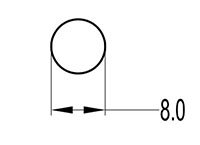 8.0 Millimeter (mm) Diameter Welt Cord (SG8MMCORD)