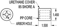 1.460 Inch (in) Outside Diameter (OD) Roller (SGN3064-390)