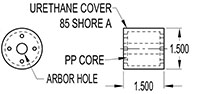 1.500 Inch (in) Outside Diameter (OD) Roller (SGN1922-390)