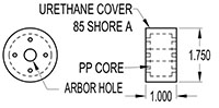 1.750 Inch (in) Outside Diameter (OD) Roller (SGN3288-390)