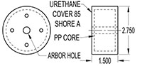 2.750 Inch (in) Outside Diameter (OD) Roller (SGN2867-390)