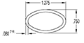 1.250 Inch (in) Oval Handle (SG1614)