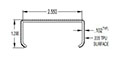 2.500 x 1.000 Inch (in) Conveyor Cover (SG2458)