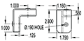 10 Millimeter (mm) Rivet Mounted Tote Corner (SGN10MMC)