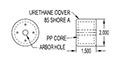 2.000 Inch (in) Outside Diameter (OD) Roller (SGN1605-390)