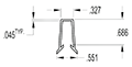 5 to 6 Millimeter (mm) Snap-on Tote Frame Clip (SG1110A)