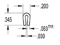 0.030 Inch (in) Clip (SG2092)