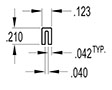 0.040 Inch (in) U-Channel (SG2147)