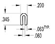 0.060 Inch (in) U-Channel (SG2224)