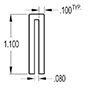 2 Millimeter (mm) U-Channel (SG1316)