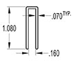 4 Millimeter (mm) U-Channel (SG1270)