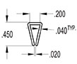 0.200 Inch (in) U-Channel (SG2000)