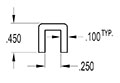 0.250 Inch (in) U-Channel (SG2169)