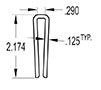 0.290 Inch (in) U-Channel (SG2009)