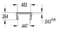 0.483 Inch (in) U-Channel (SG2119)