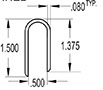 0.500 Inch (in) U-Channel (SG1710)