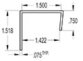 1.500 Inch (in) U-Channel (SG2187)