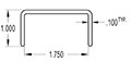 1.750 Inch (in) U-Channel (SG1767)