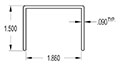 1.860 Inch (in) U-Channel (SG1690)