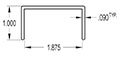 1.875 Inch (in) U-Channel (SG1875)