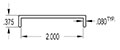 2.000 Inch (in) U-Channel (SG1689)