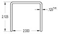 2.000 Inch (in) U-Channel (SG1612)