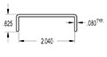 2.000 Inch (in) U-Channel (SG2368)