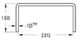 2.813 Inch (in) U-Channel (SG2405)