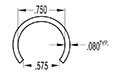 0.750 Inch (in) Tube Cover (SG1645)