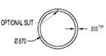 0.980 Inch (in) Outside Diameter (OD) and 0.870 Inch (In) Inside Diameter (ID) Tube Cover (SG2228)