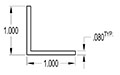 1.000 x 1.000 Inch (in) Angle (SG1123)