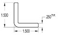 1.500 x 1.500 Inch (in) Angle (SG2326)