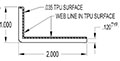 2.000 x 1.000 Inch (in) Angle (SG2480)