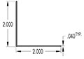 2.000 x 2.000 Inch (in) Angle (SG2245)