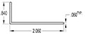 2.060 x 0.840 Inch (in) Angle (SG1528)