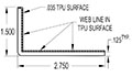 2.750 x 1.500 Inch (in) Angle (SG2481)