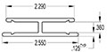 5 to 6 Millimeter (mm) H-Channel (SG2197)